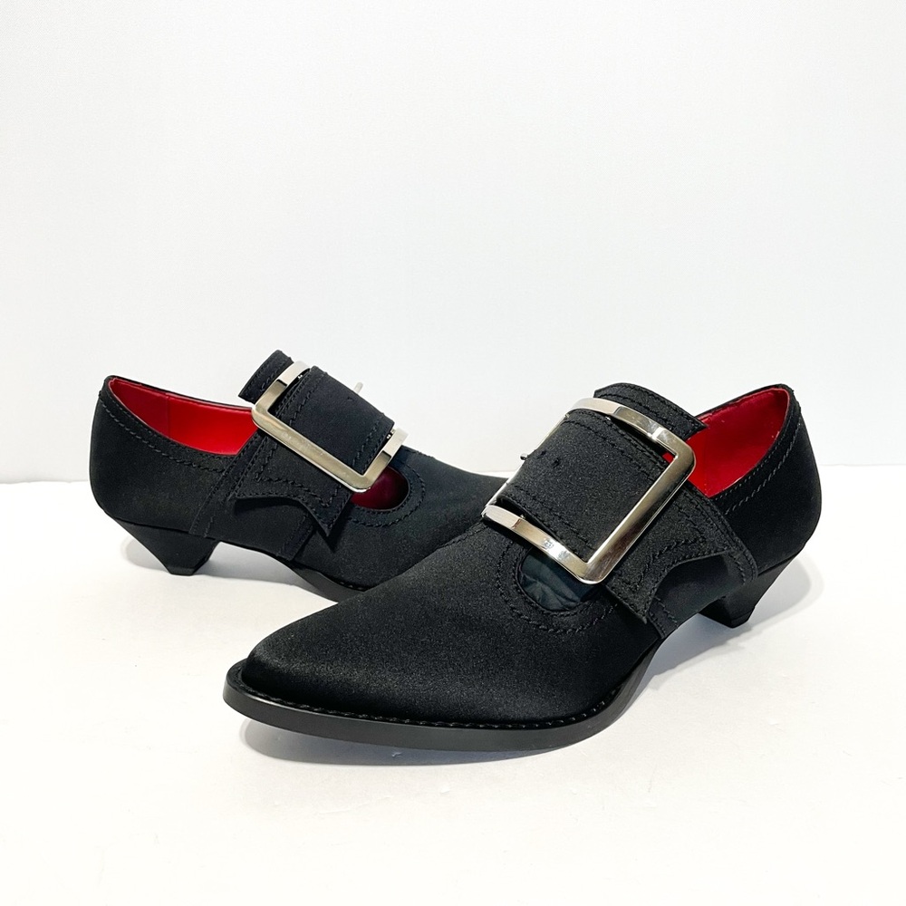 Kat Von D Coven I Heels – Black Satin, Size 5